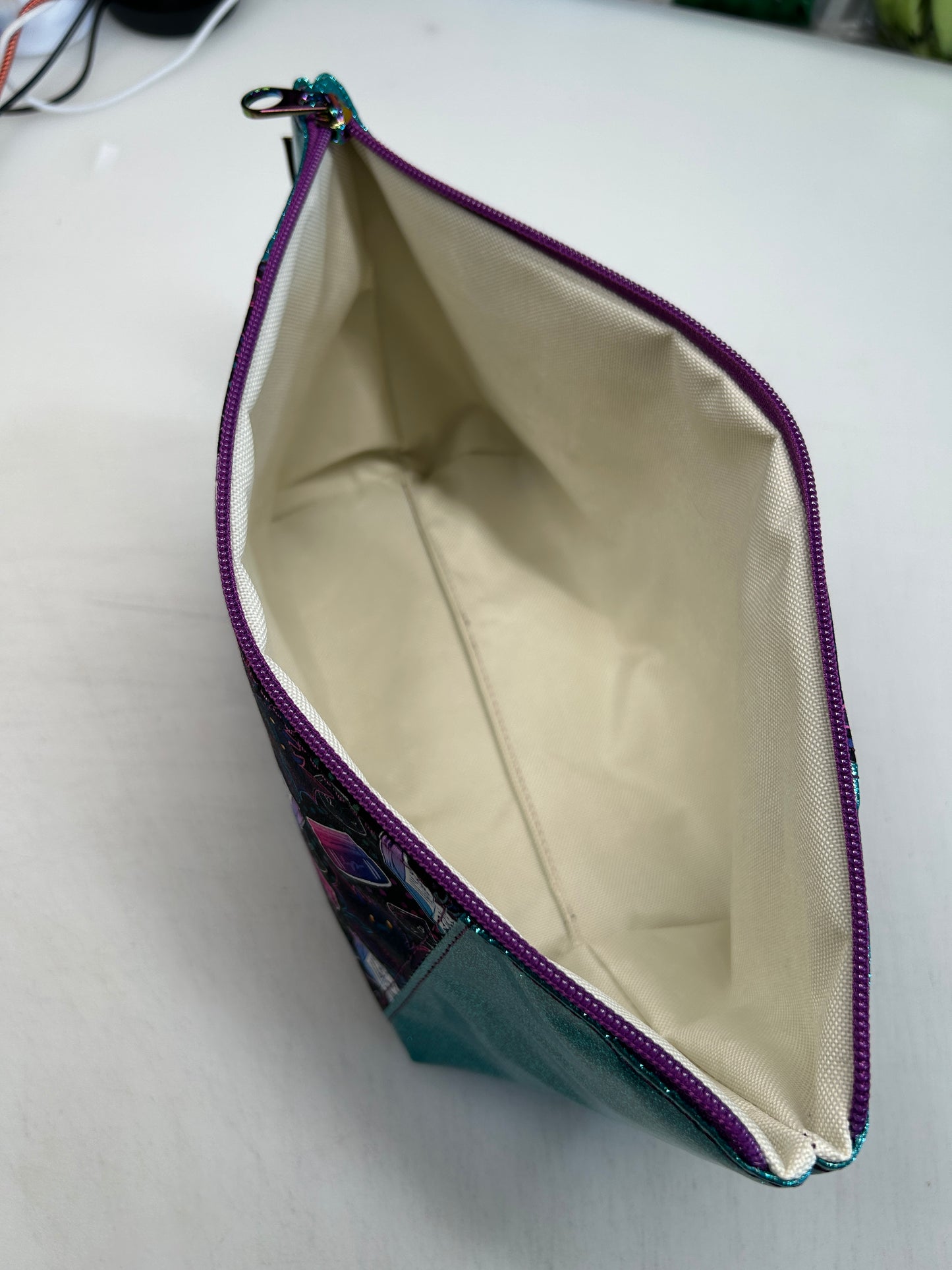 Dice and dragon themed Toiletry bag