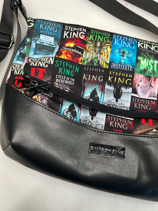 Stephen King Themed foldover crossbody bag