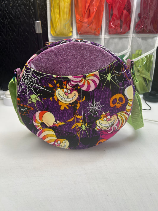 Alice in wonderland themed Crossbody Circle Bag