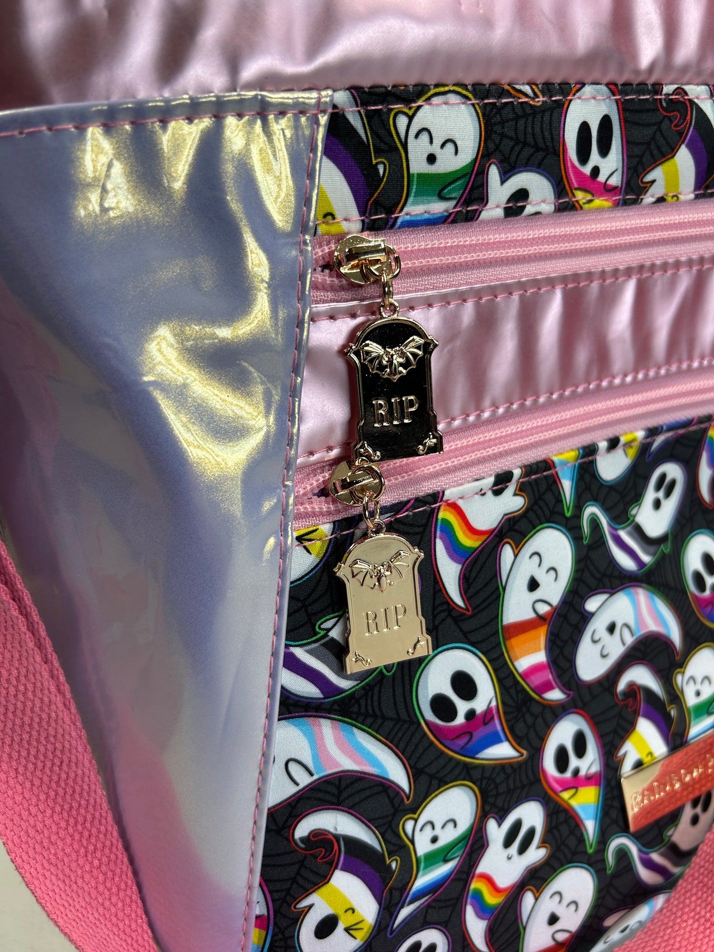 Pride ghosts Double zip Handbag