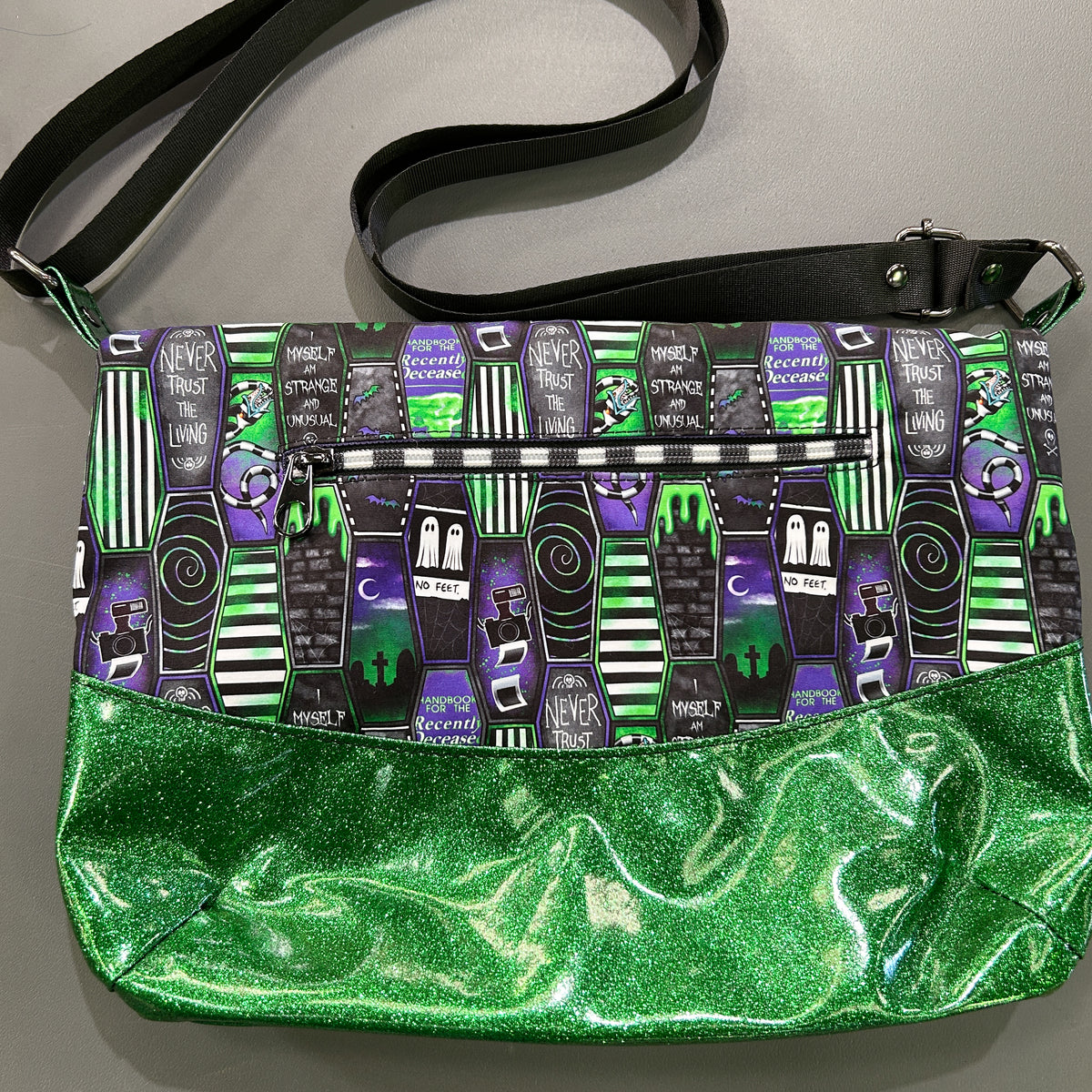 Beetlejuice Coffins foldover crossbody bag - image 3