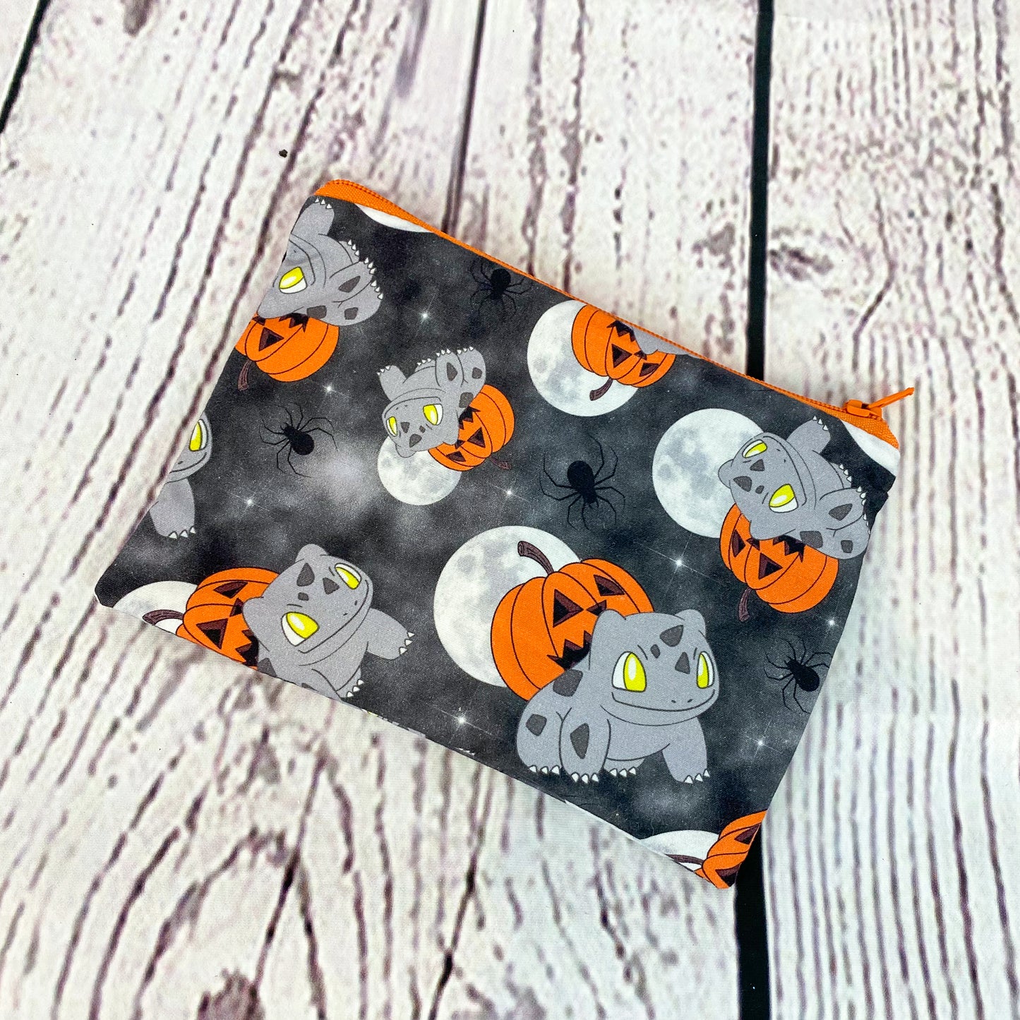 Spooky Bulbasaur themed Waterproof zipper pouch