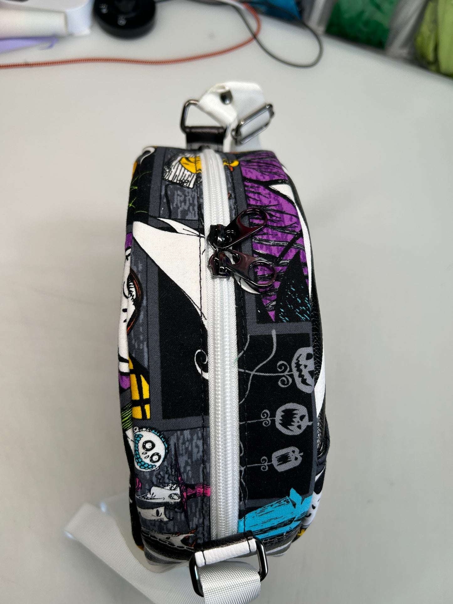 Nightmare before Christmas themed Crossbody Circle Bag