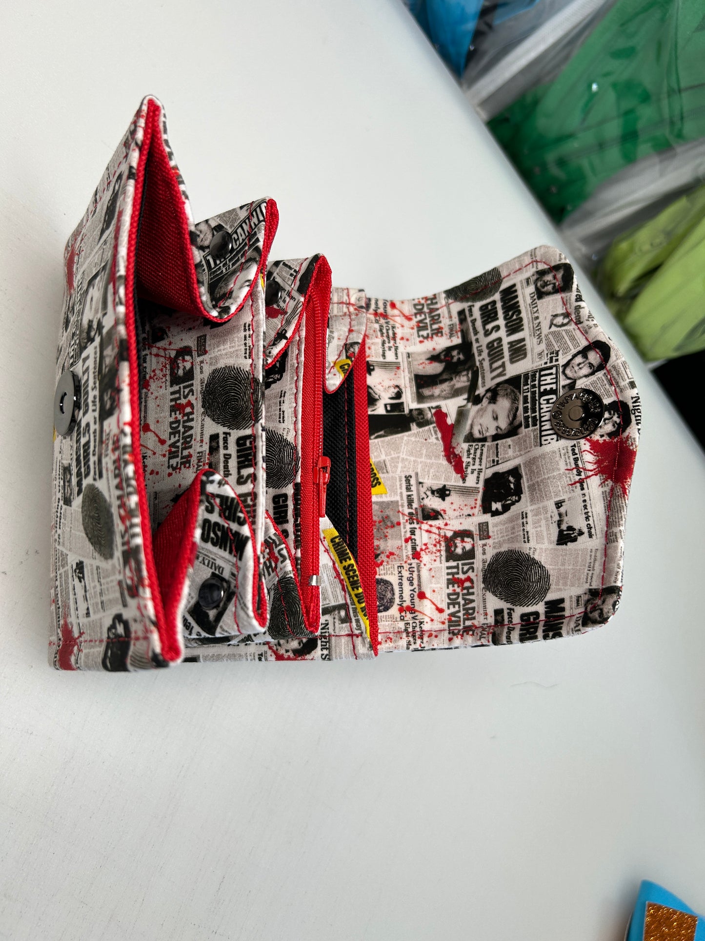 True Crime themed Purse