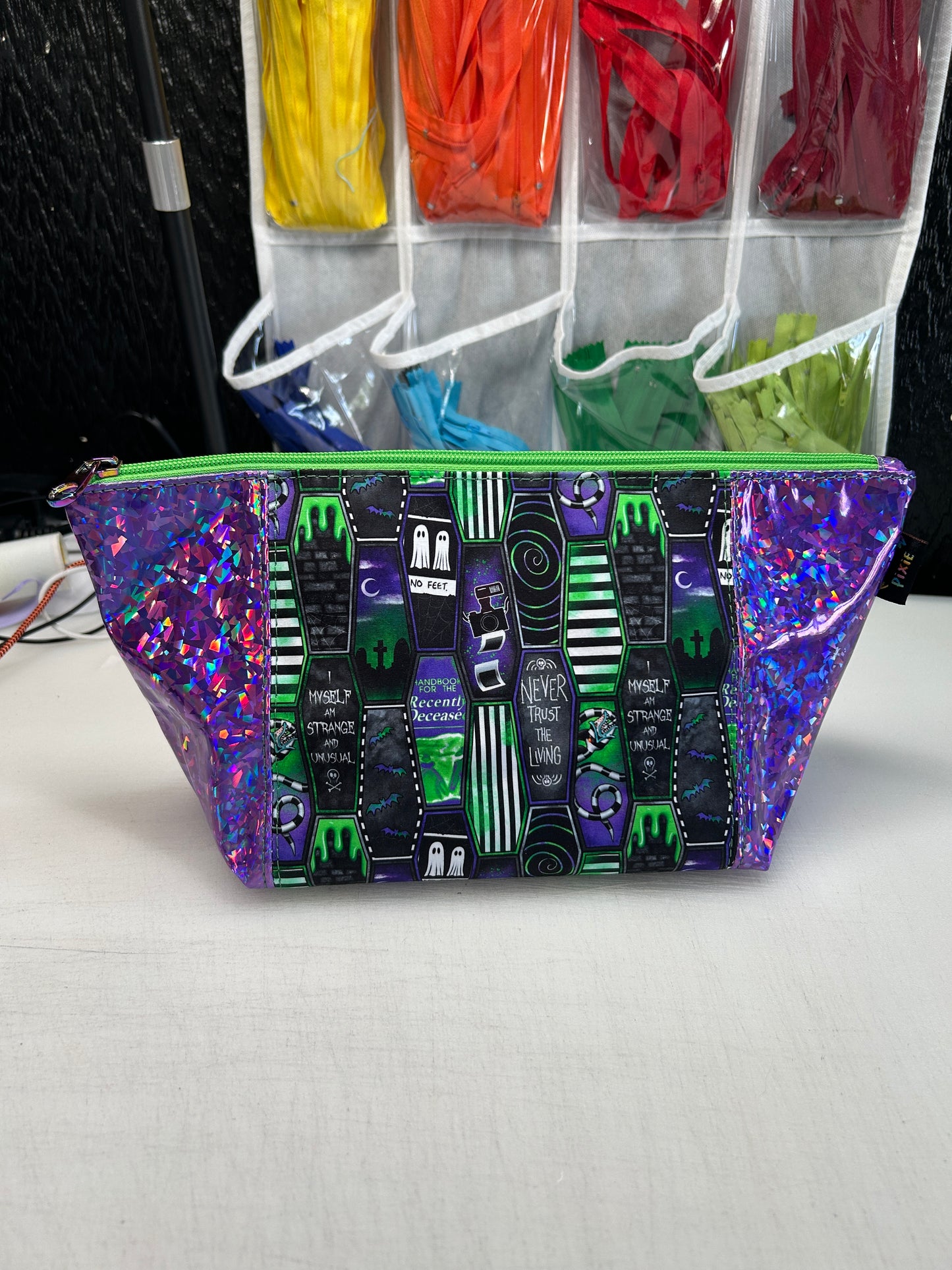 Beetlejuice themed Toiletry bag