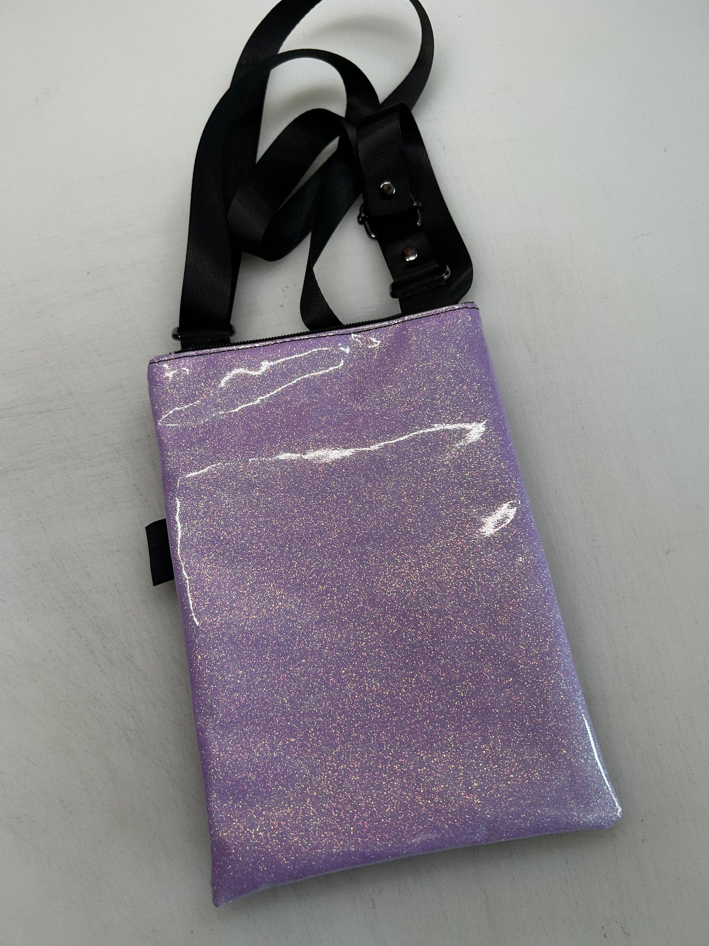Demon cat themed small crossbody bag