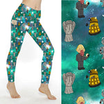 Load image into Gallery viewer, Dr Who Chibi Leggings with Pockets