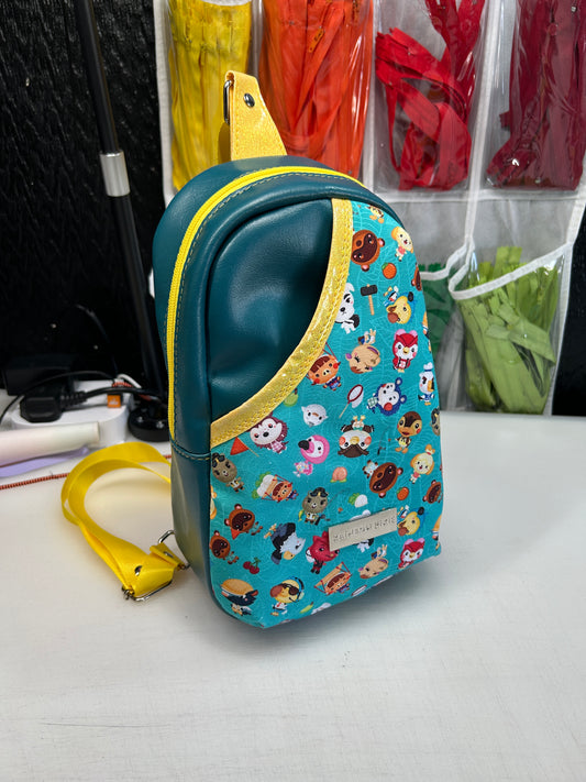 Animal crossing themed sling bag