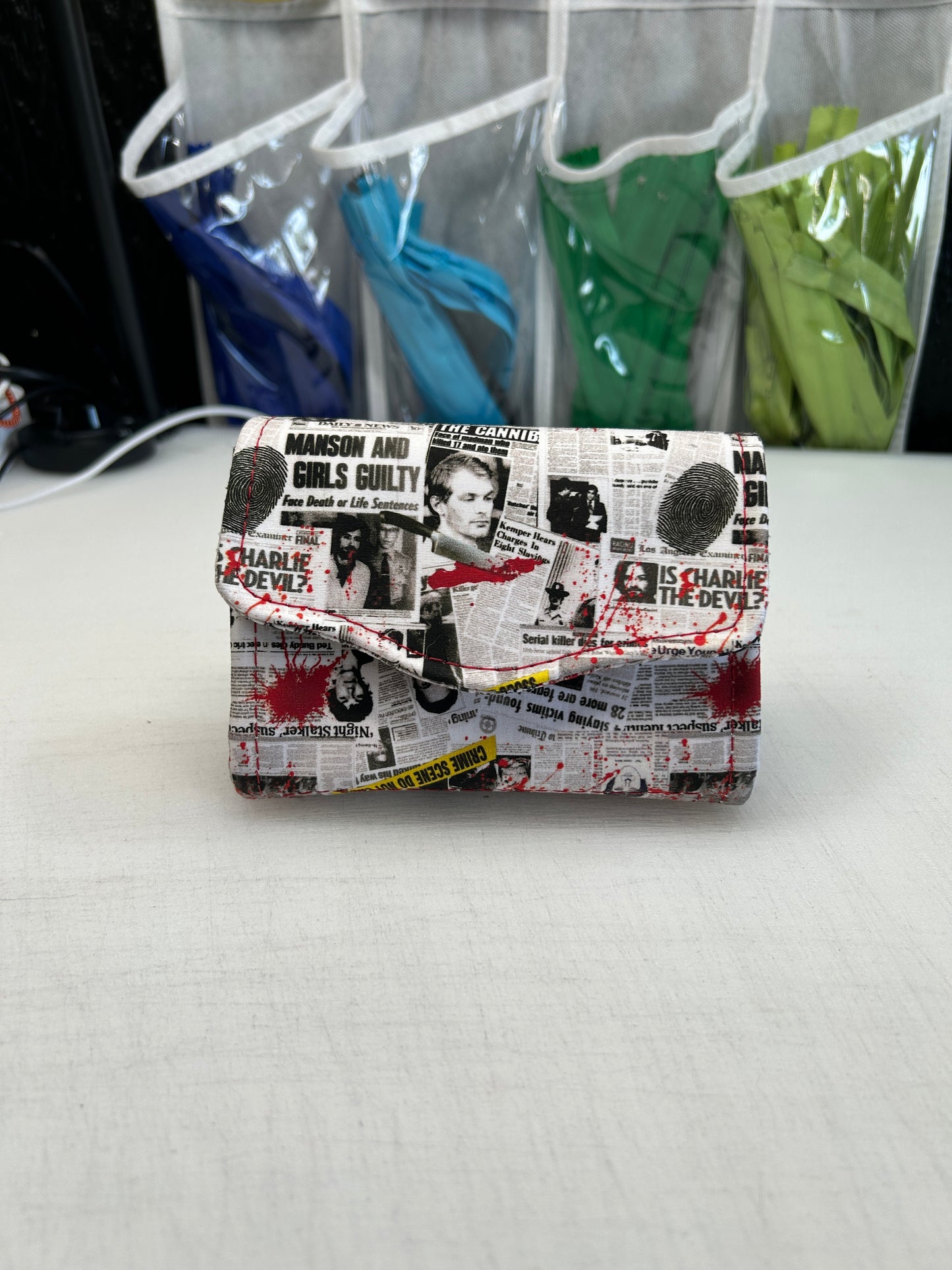True Crime themed Purse