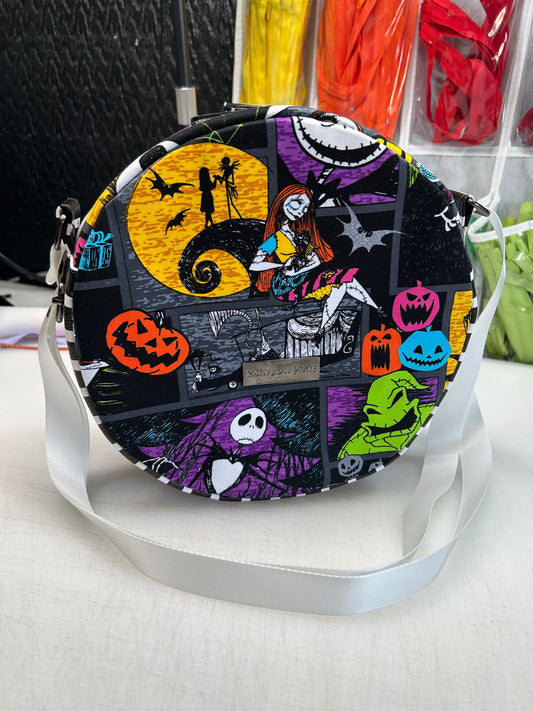 Nightmare before Christmas themed Crossbody Circle Bag