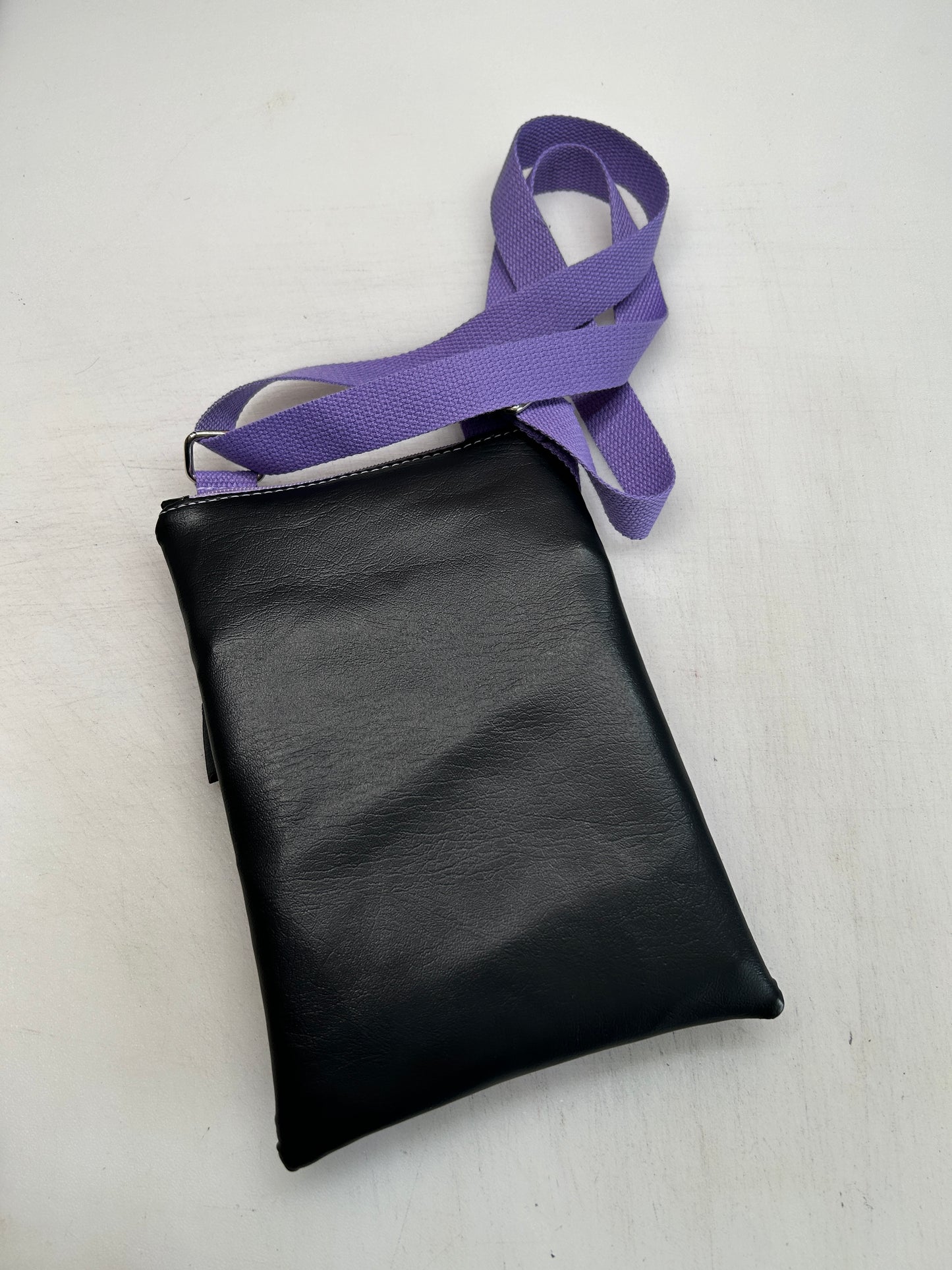 Demon cat themed small crossbody bag