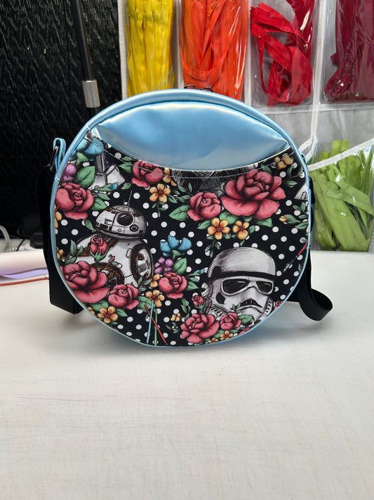 Floral Star Wars themed Crossbody Circle Bag