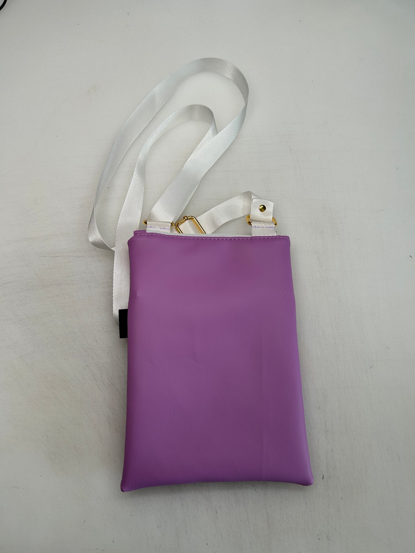 Croissant cat themed small crossbody bag