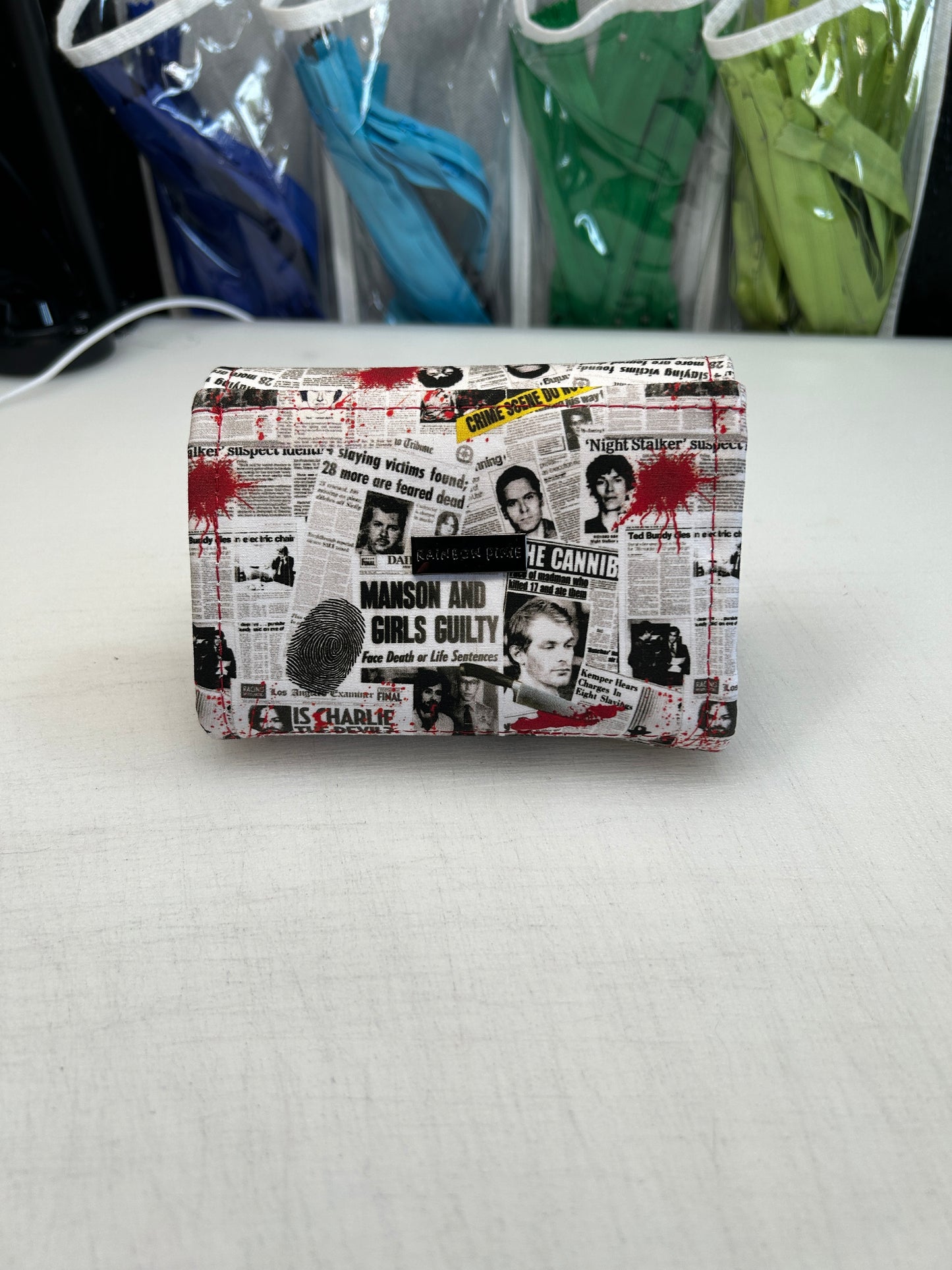 True Crime themed Purse