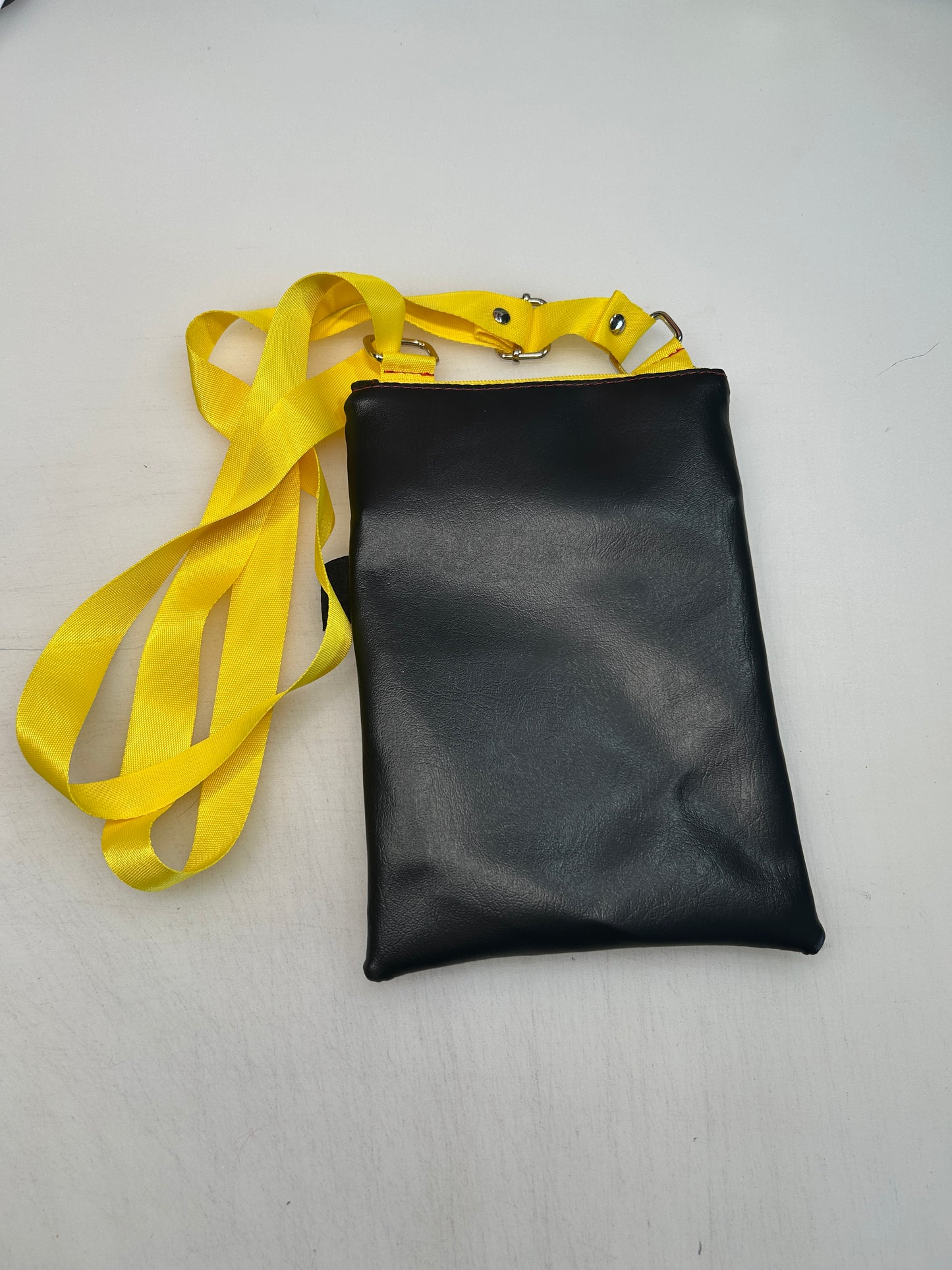 True crime themed small crossbody bag