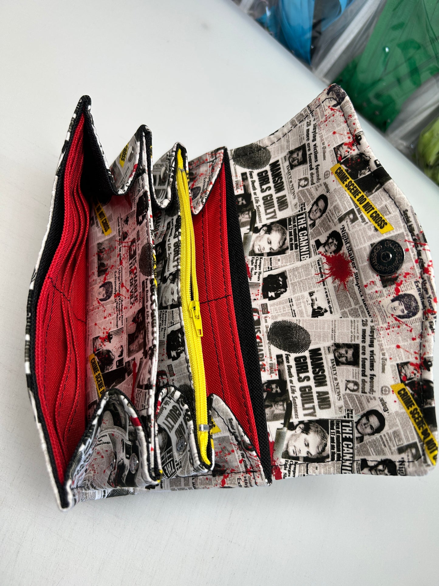 True Crime themed Purse
