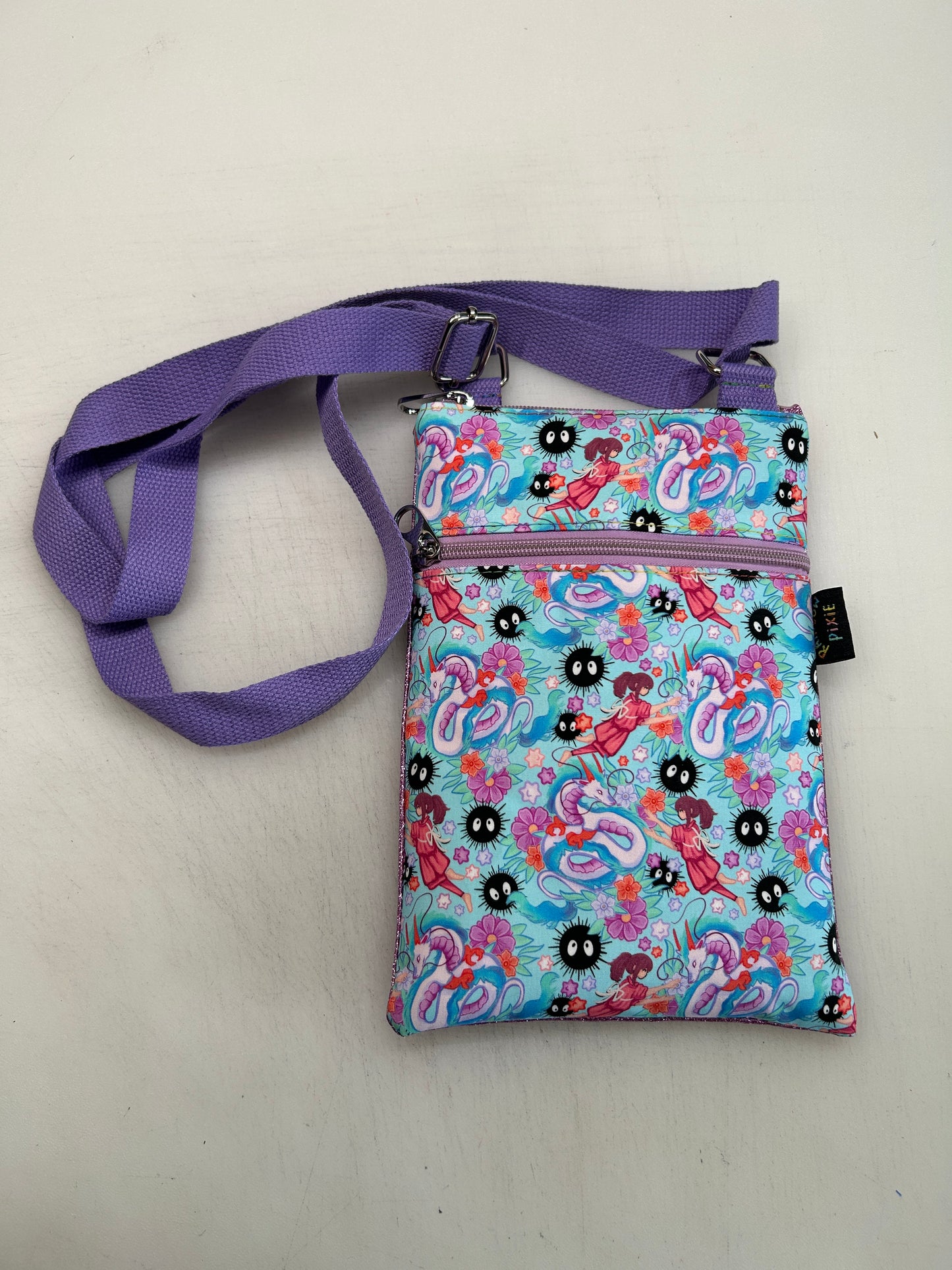 Studio ghibli themed small crossbody bag