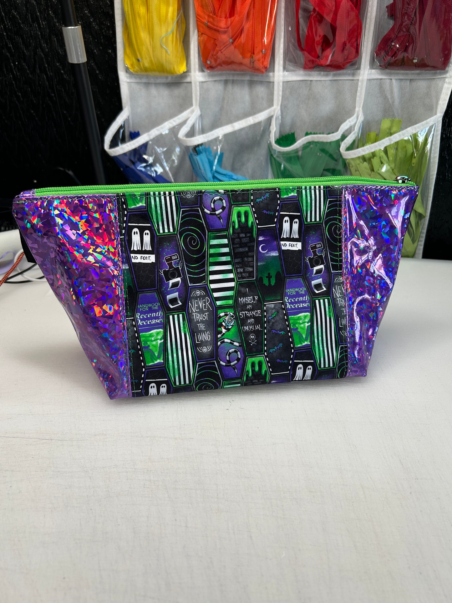 Beetlejuice themed Toiletry bag