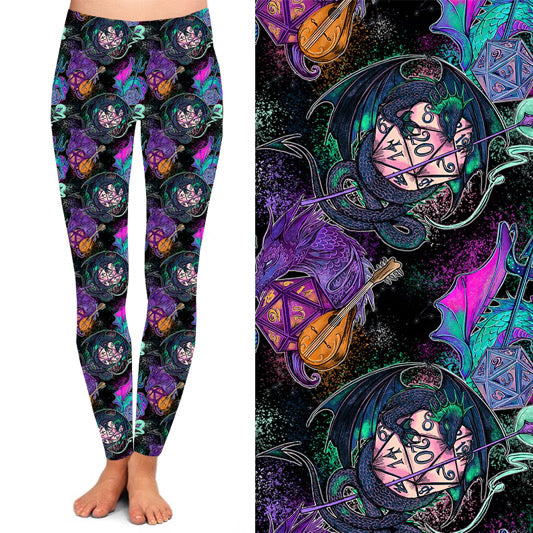 Dragons and Dice Leggings with Pockets