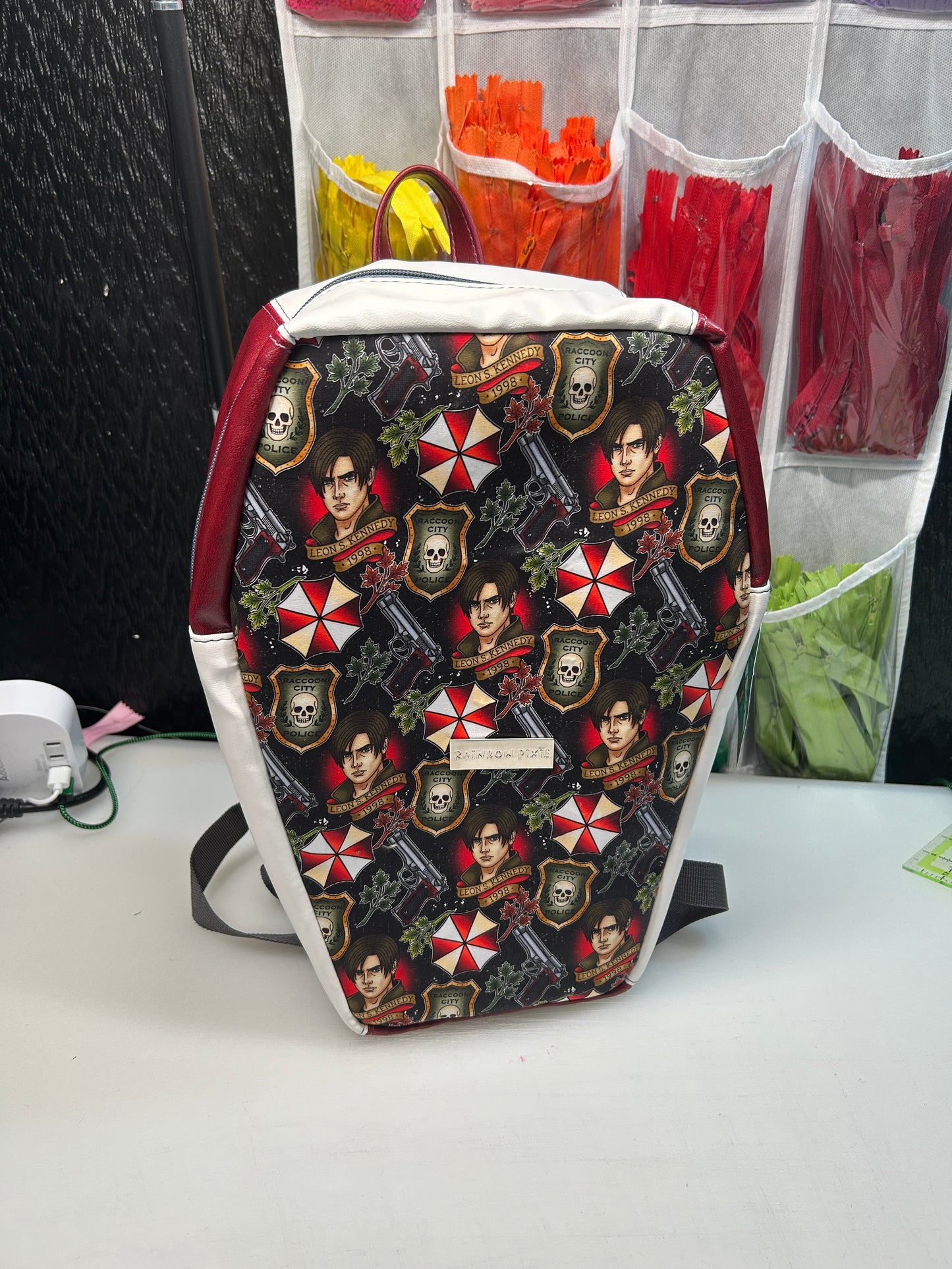 Resident Evil Themed Coffin Shaped Backpack