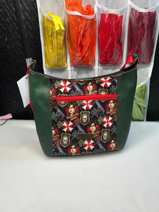 Resident Evil themed cross body hobo bag