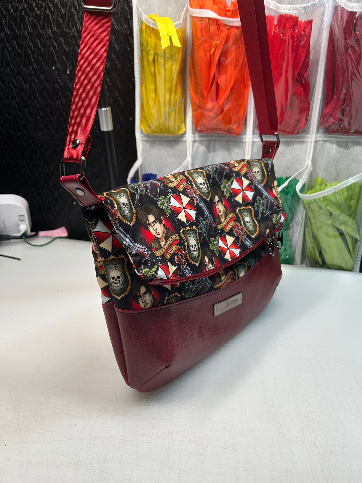 Resident Evil Themed foldover crossbody bag