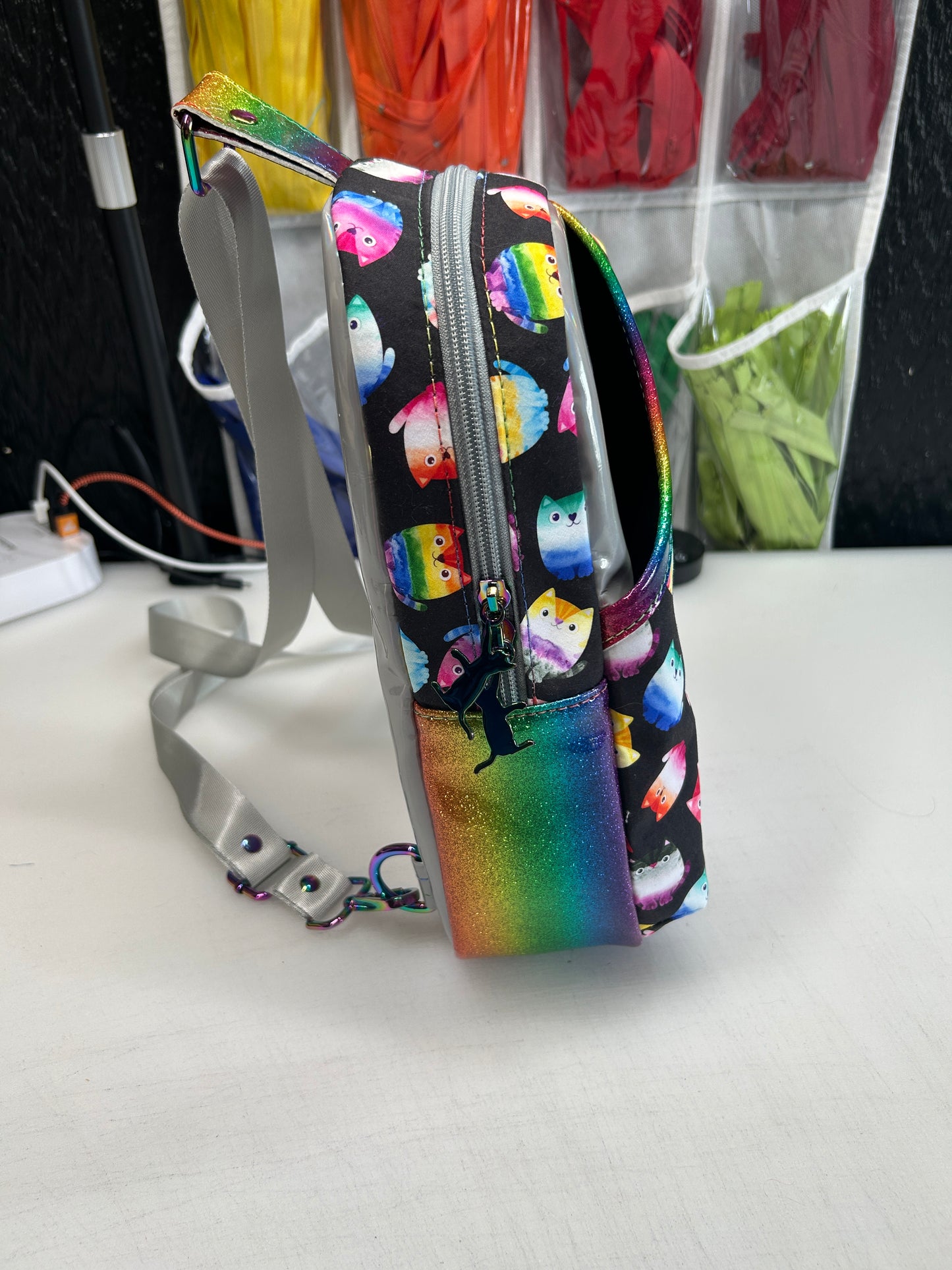 Pride Cats themed sling bag