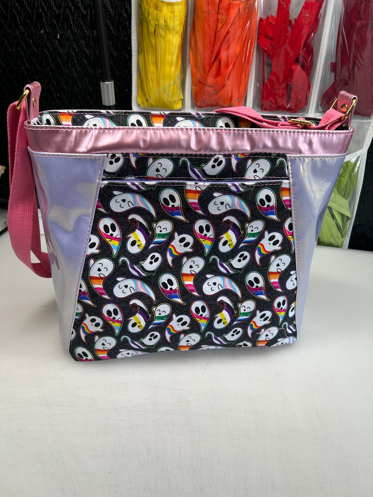 Pride ghosts Double zip Handbag