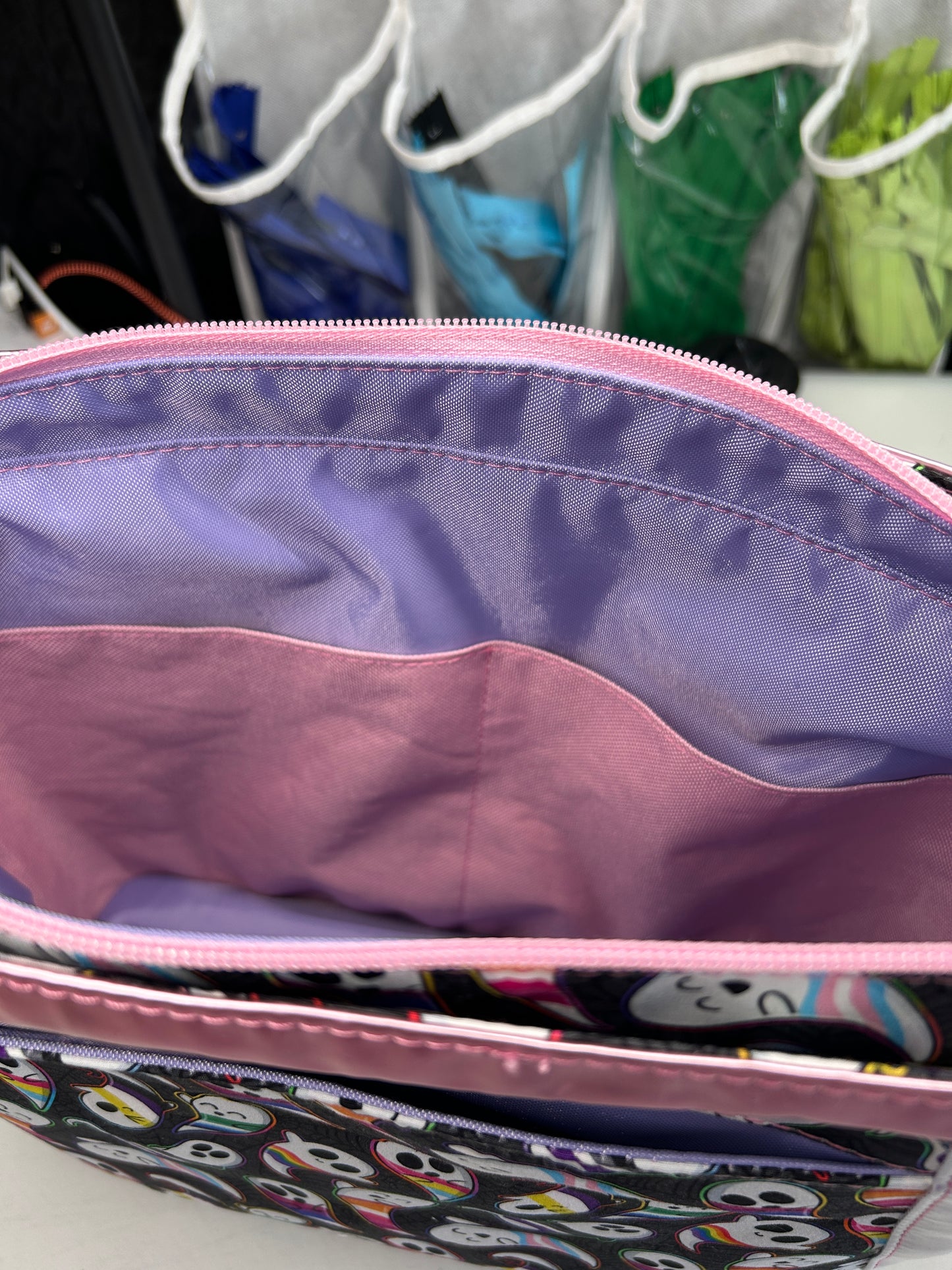 Pride ghosts Double zip Handbag