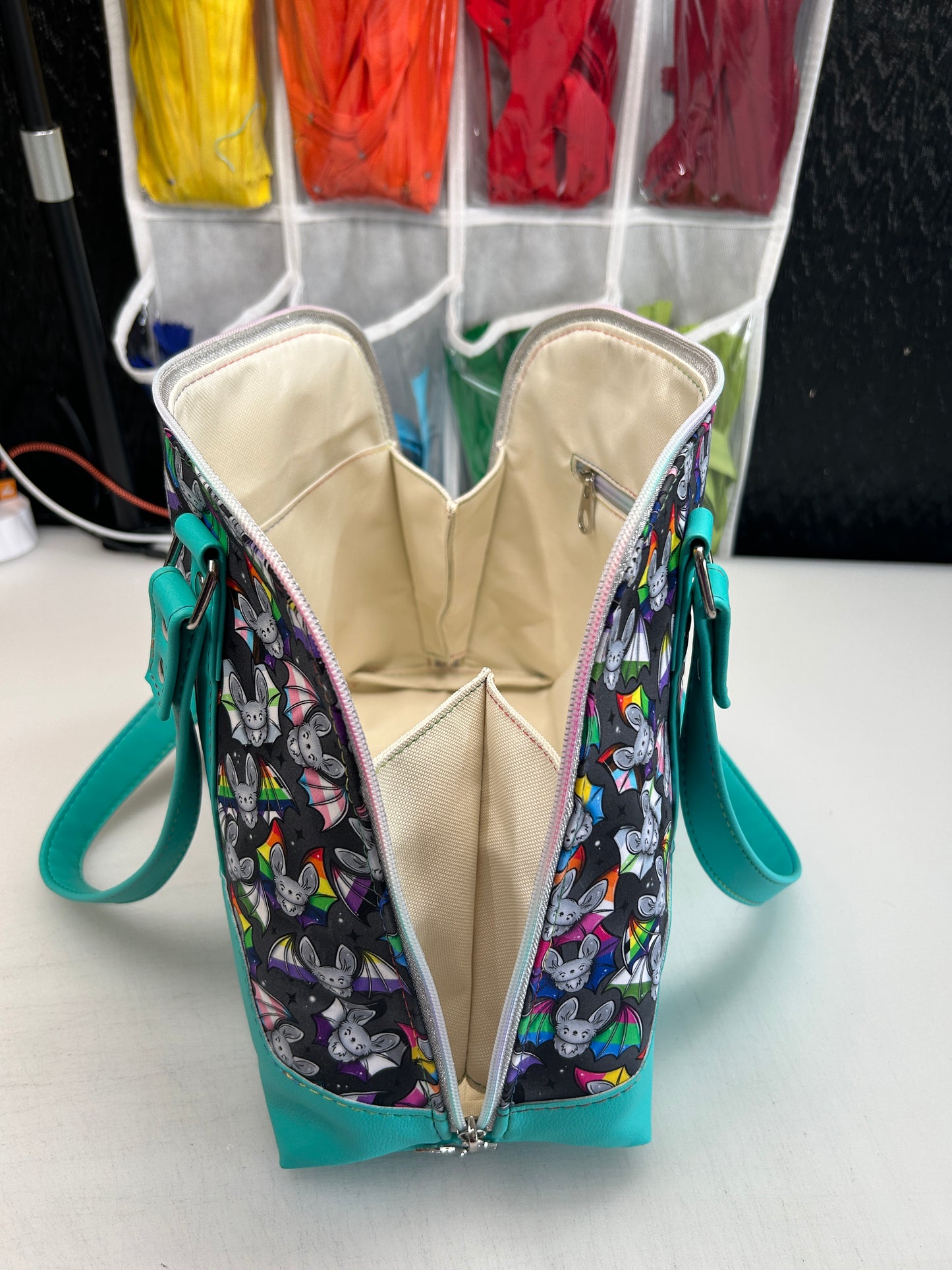 Pride Bat Themed Bowler Bag