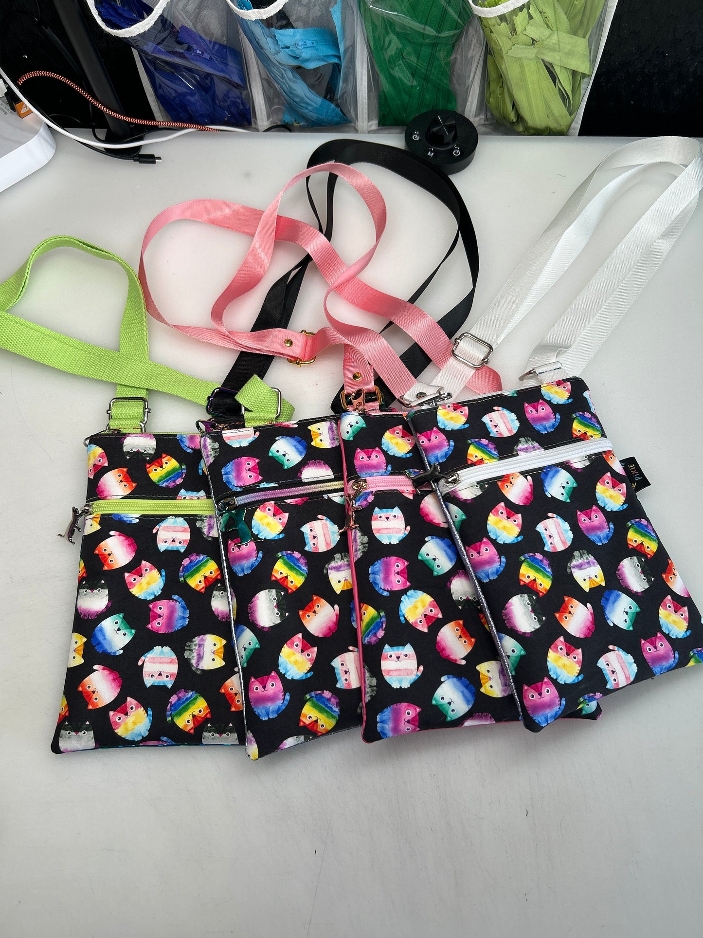 Pride Cat themed small crossbody bag