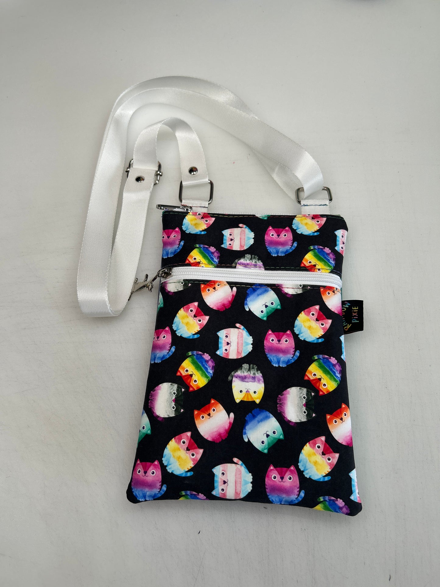 Pride Cat themed small crossbody bag