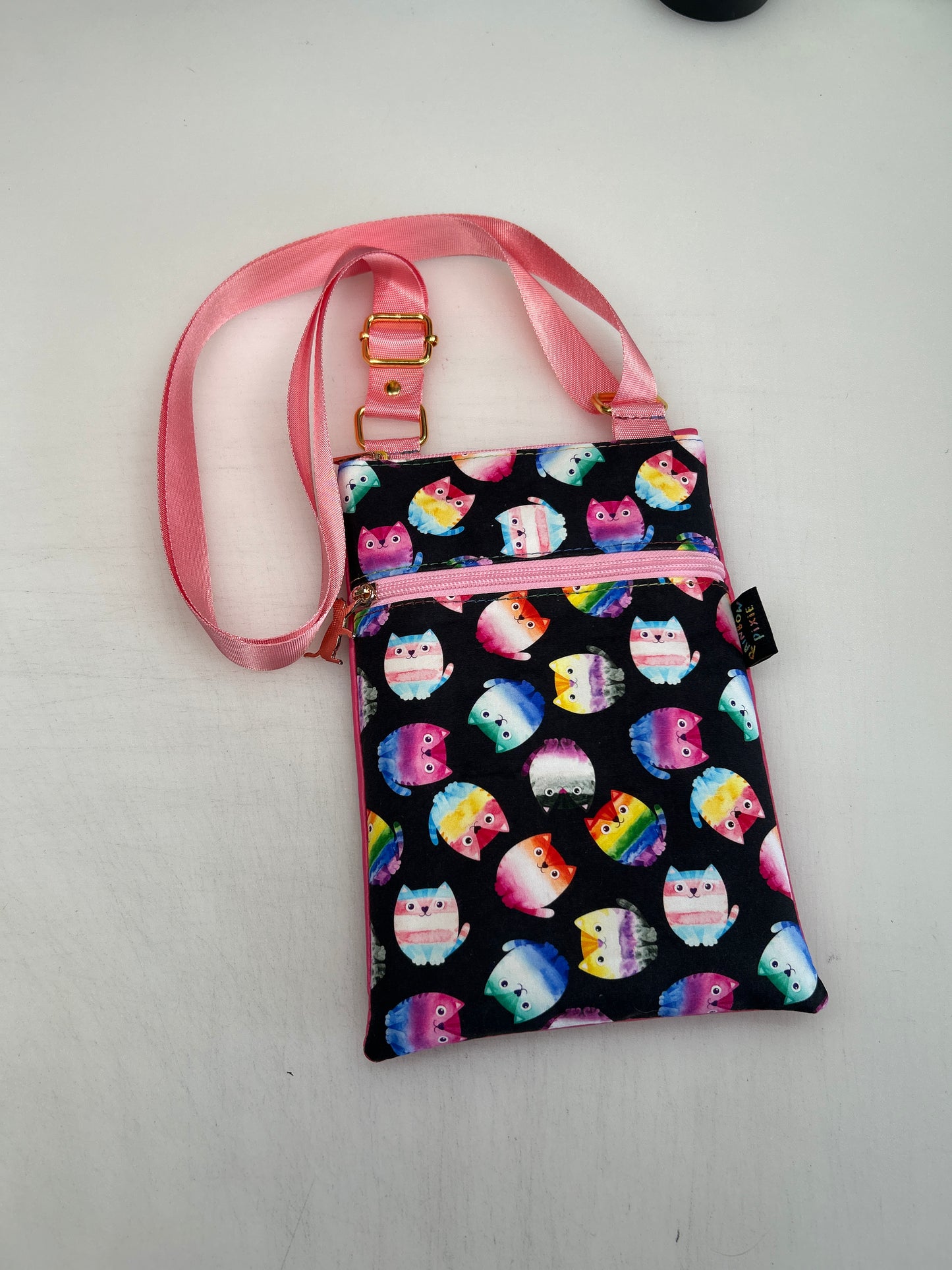 Pride Cat themed small crossbody bag