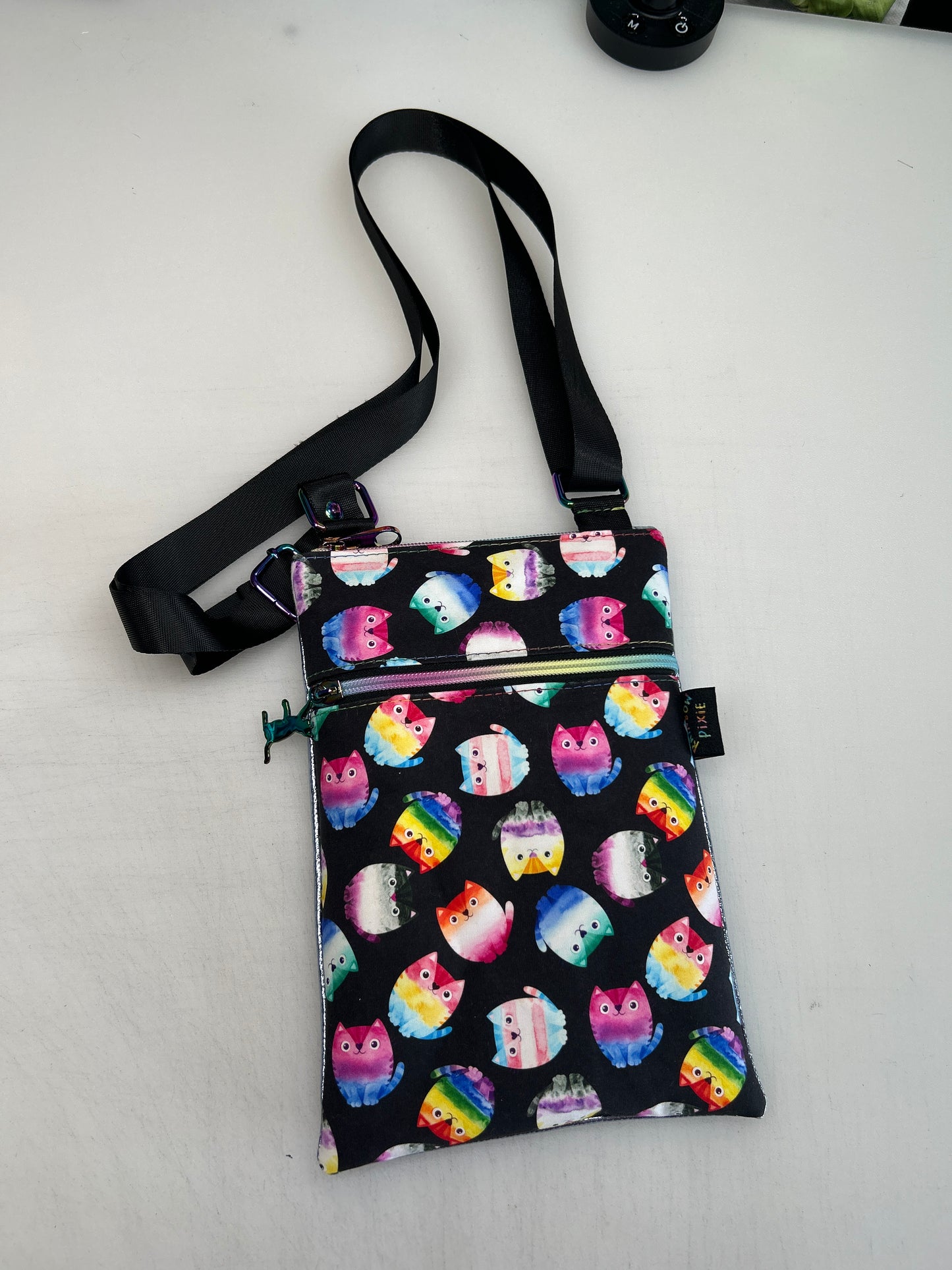 Pride Cat themed small crossbody bag