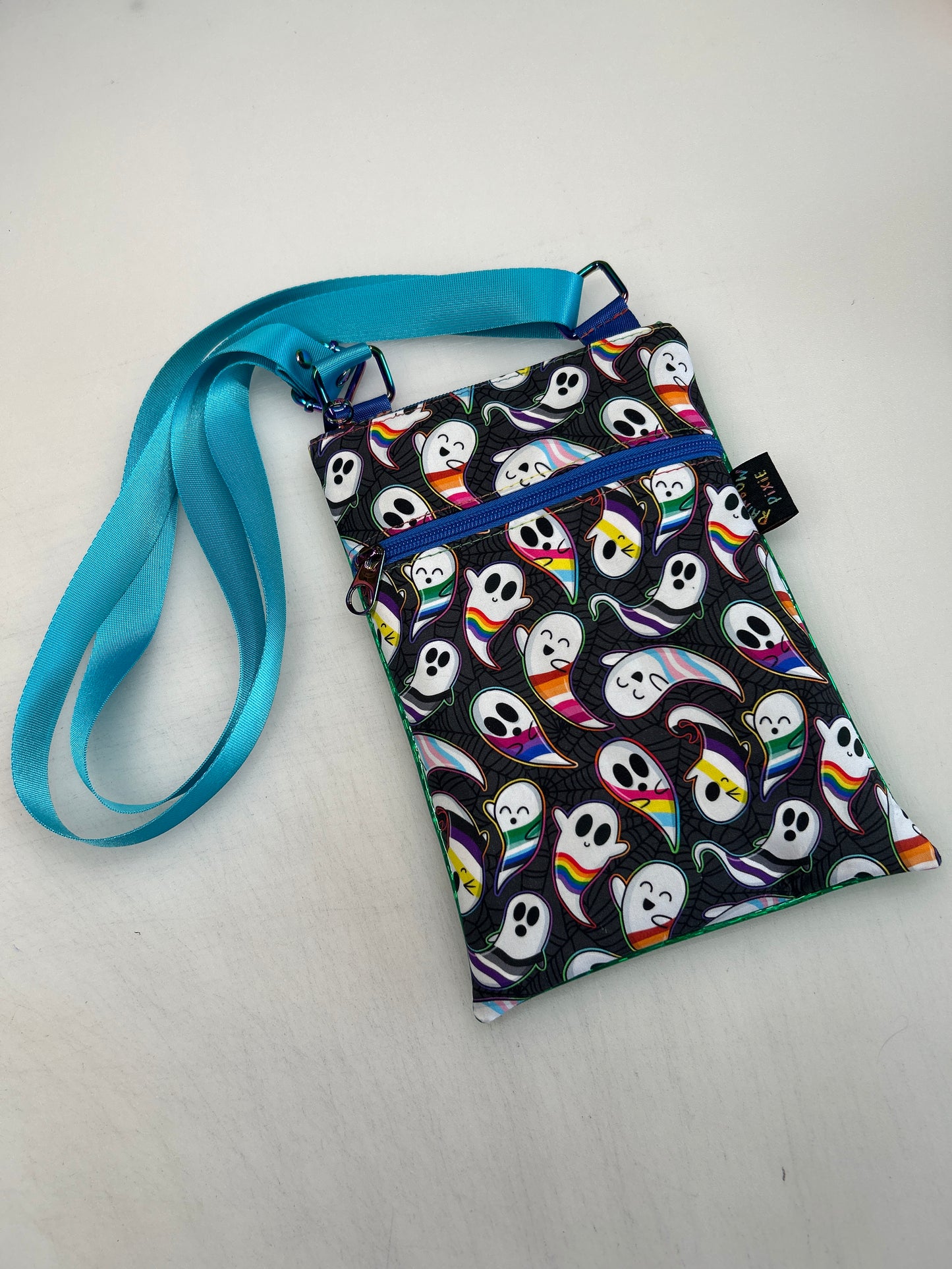 Pride ghosts themed small crossbody bag