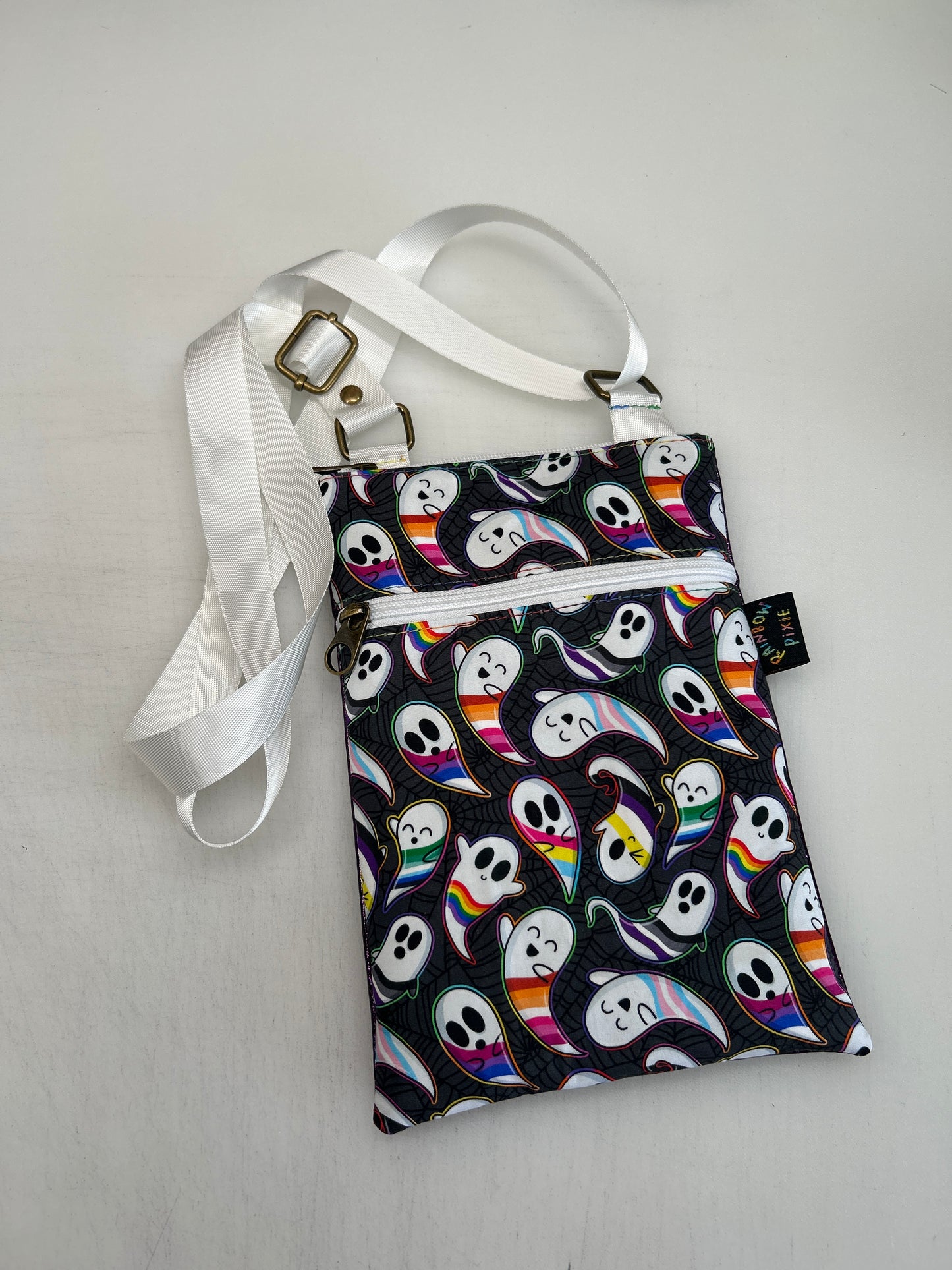 Pride ghosts themed small crossbody bag