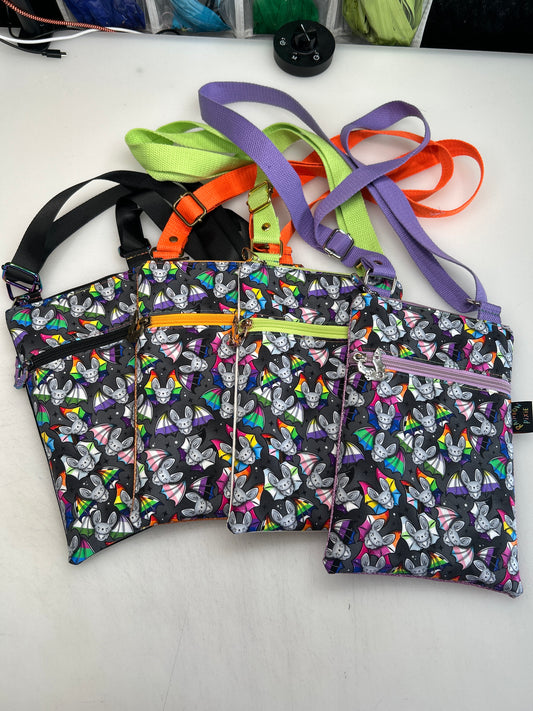 Pride bats themed small crossbody bag