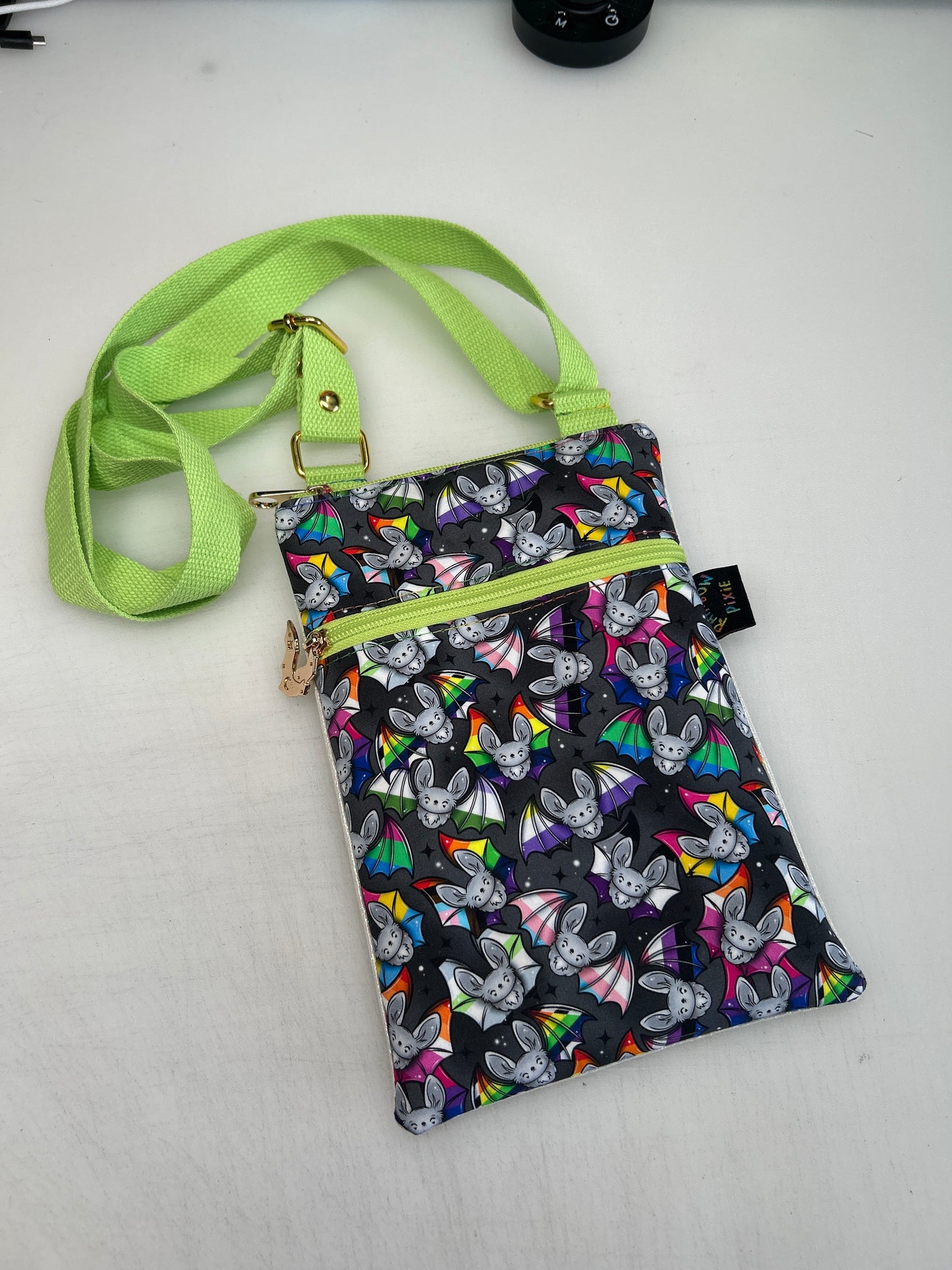Pride bats themed small crossbody bag