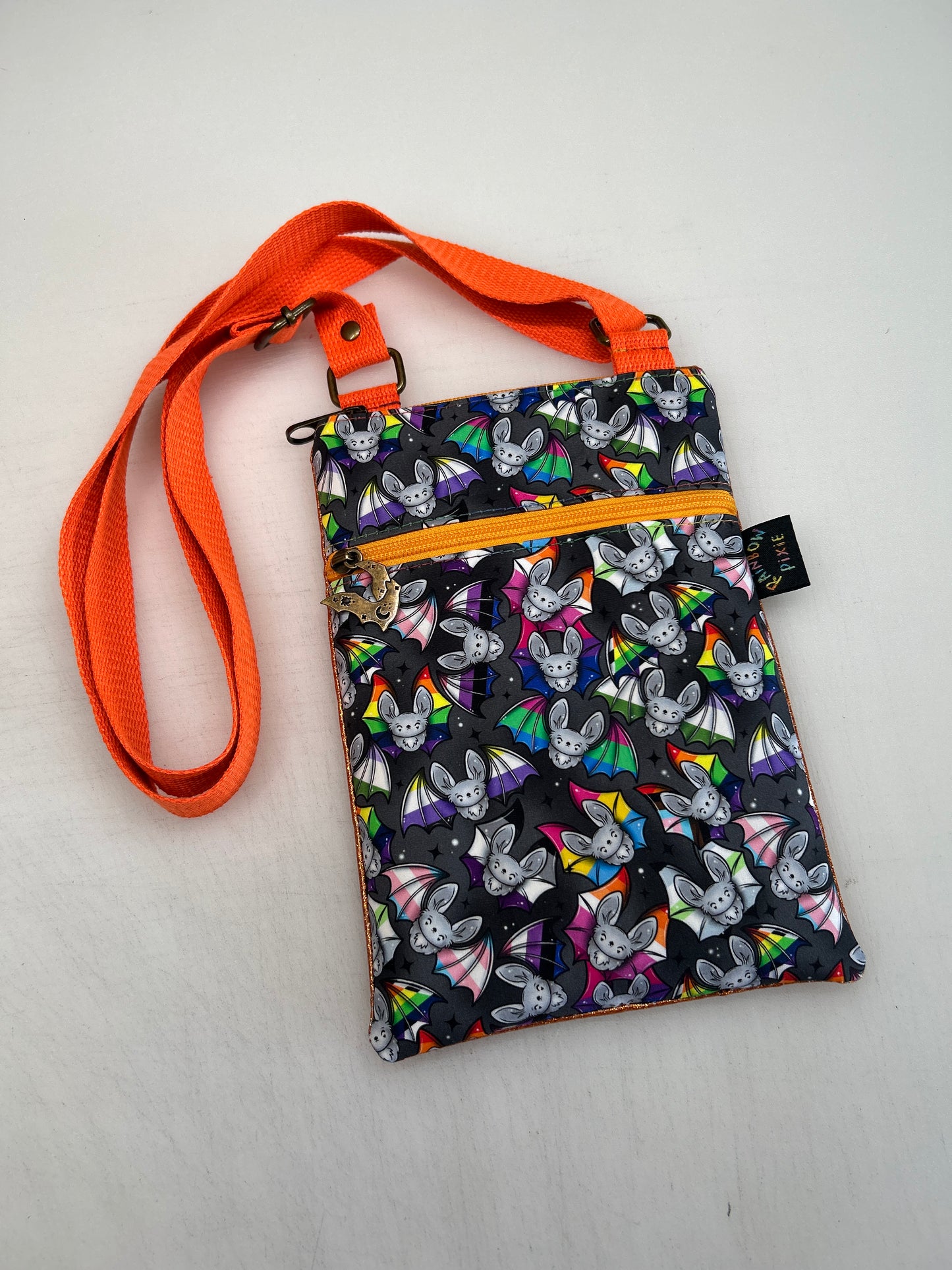 Pride bats themed small crossbody bag