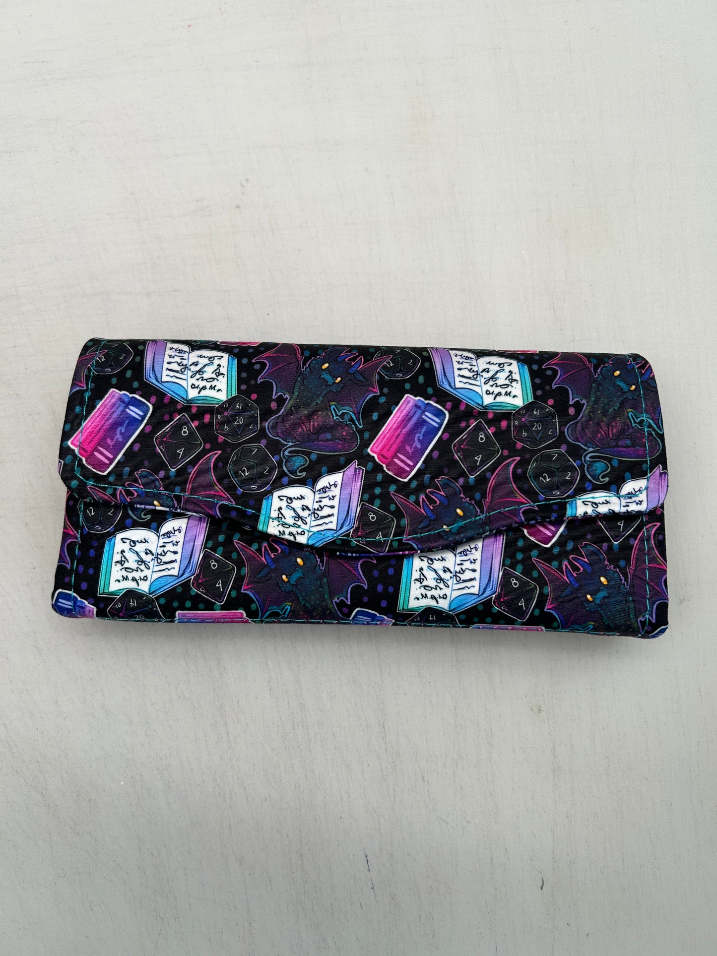 Dragon and Book themed Purse