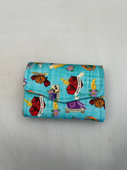 Blue Dice Themed Small Purse