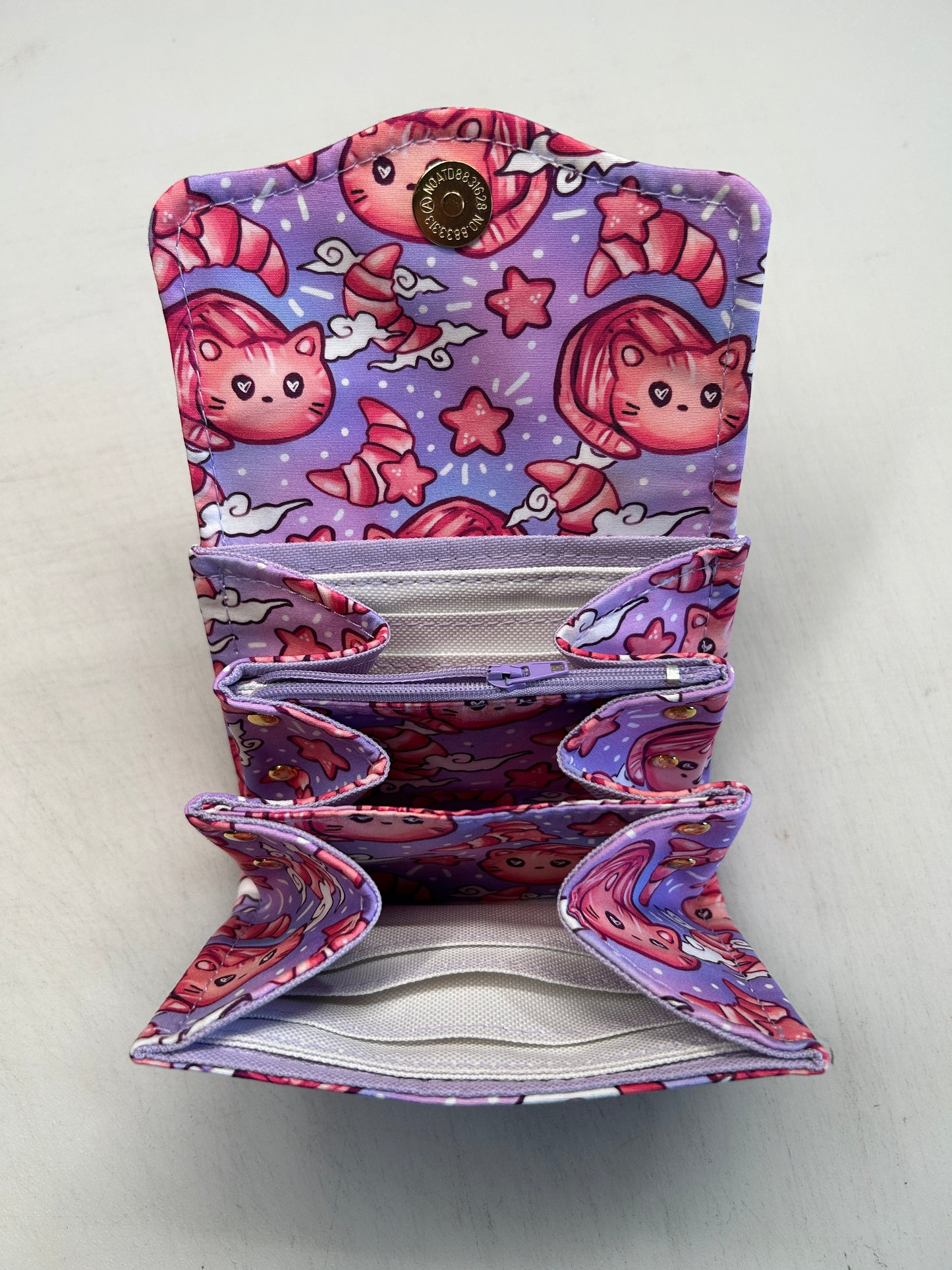 croissant cat Themed Small Purse