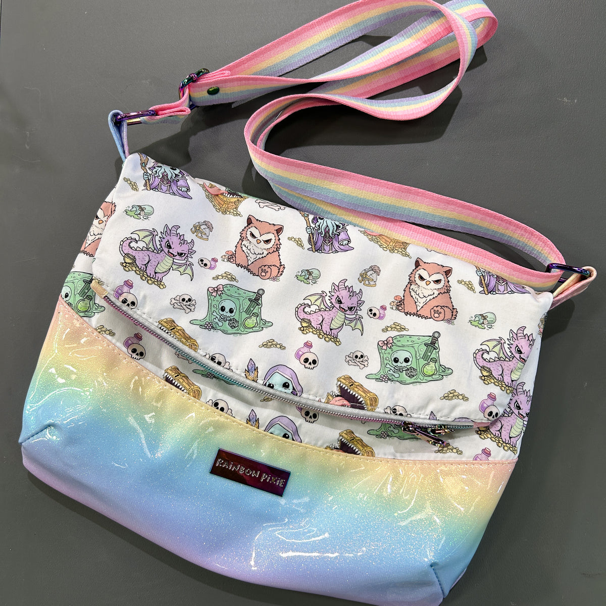 Cute DnD foldover crossbody bag - image 1