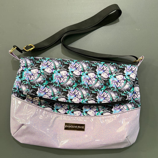 Spooky Mew foldover crossbody bag - image 1