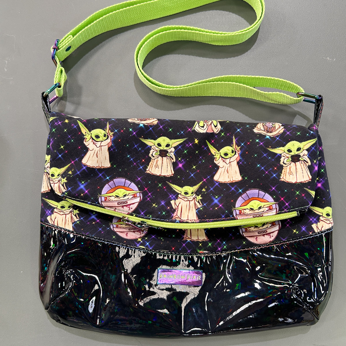 Baby Yoda foldover crossbody bag - image 1