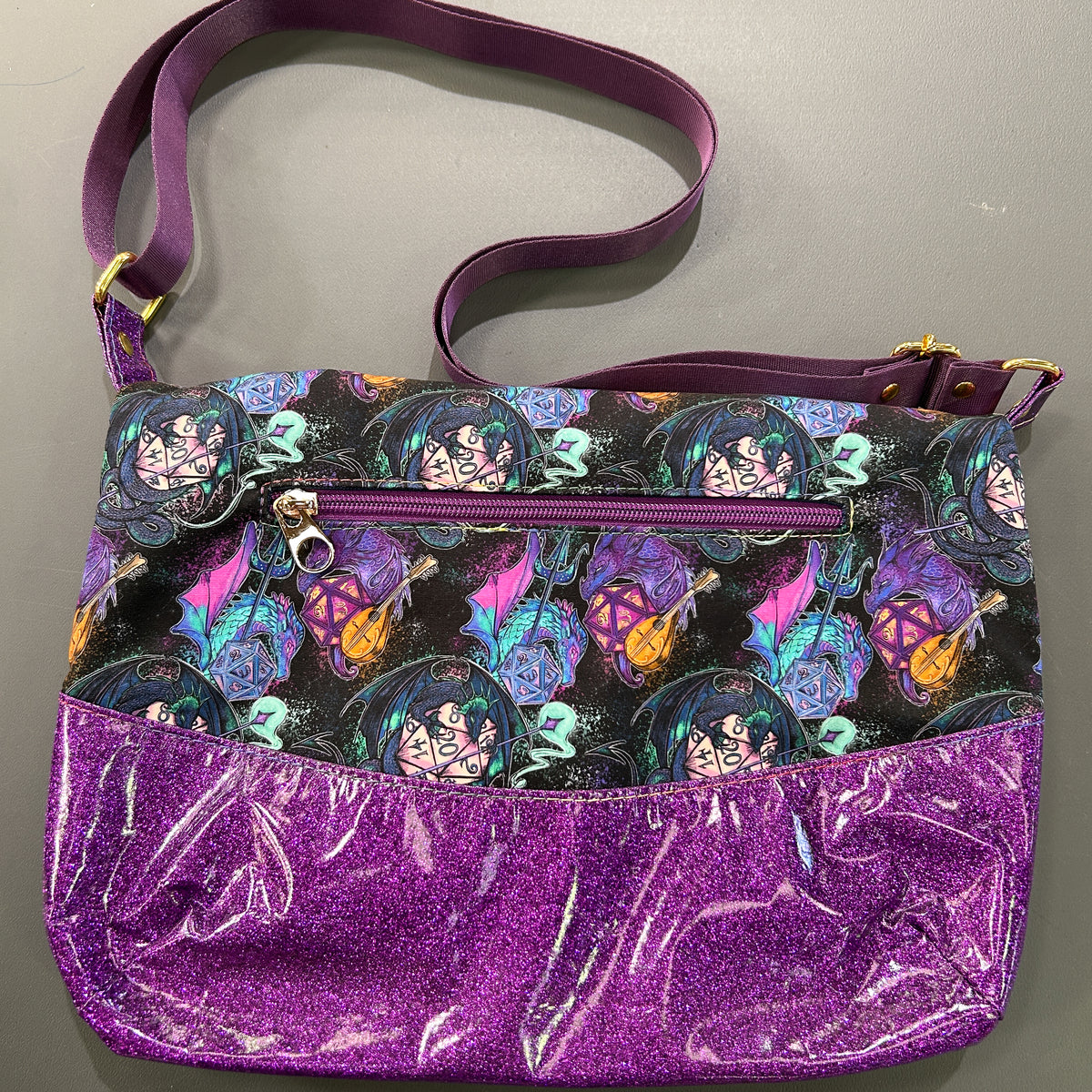 Dice and Dragons foldover crossbody bag - image 3