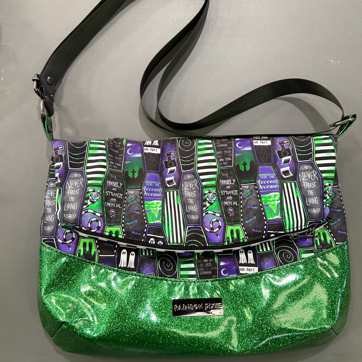 Beetlejuice Coffins foldover crossbody bag - image 1