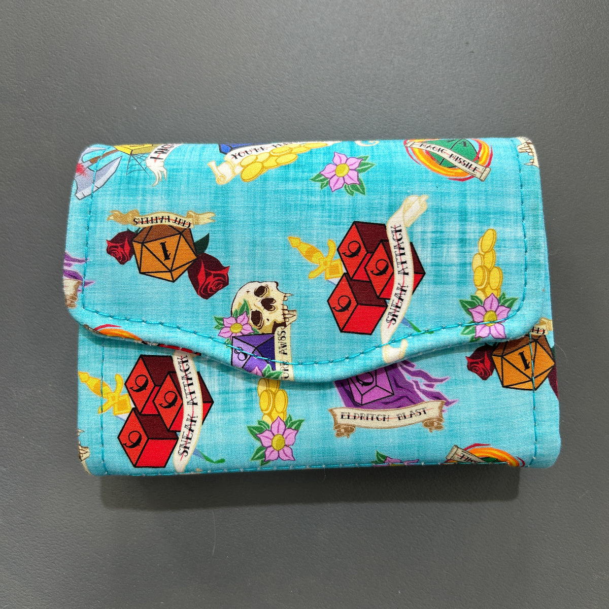 Blue Dice Small Purse - image 1