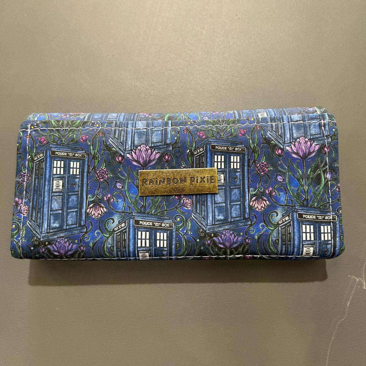 Floral Tardis Large Purse - image 2