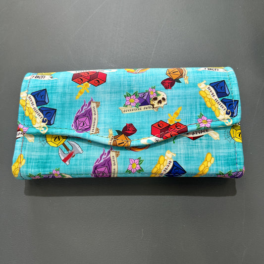 Blue Dice Large Purse - image 1